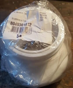 Manchet voor staand toilet vervangen