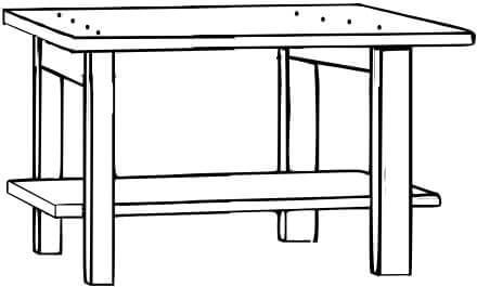 Werkbank zelf maken Stap 2