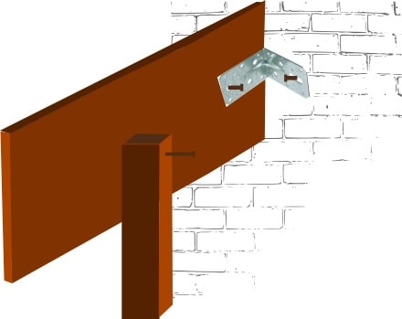 Zijplanken houthok monteren